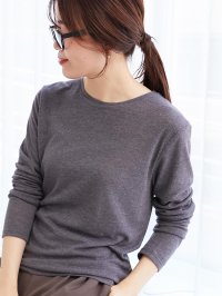 le.coeur blanc/ルクールブラン le.coeur blanc シアーリブロングスリーブTシャツ/508299806