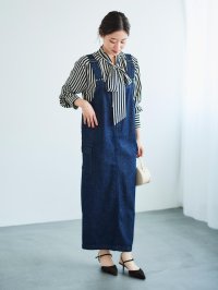le.coeur blanc/ルクールブラン le.coeur blanc ヘンプデニムジャンスカ/508300136