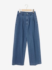 le.coeur blanc/le.coeur blanc 2タックデニムワイドパンツ/508300731
