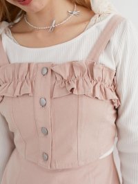 MAJESTIC LEGON/マジェスティックレゴン MAJESTIC LEGON マルチwayフリルデニムビスチェ/508300781