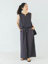 le.coeur blanc/ルクールブラン le.coeur blanc リネンライクオールインワン/508300921