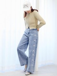 MAJESTIC LEGON/マジェスティックレゴン MAJESTIC LEGON キラキラダブルジップニット/508301481