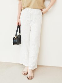 le.coeur blanc/ルクールブラン le.coeur blanc Fanakaミックスレースパンツ/508301556