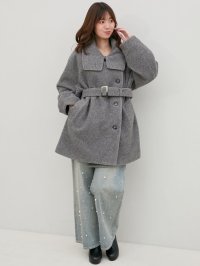 MAJESTIC LEGON/マジェスティックレゴン MAJESTIC LEGON ボリュームスリーブミディコート/508301682