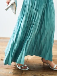 le.coeur blanc/ルクールブラン le.coeur blanc デシン変形プリーツスカート/508301814