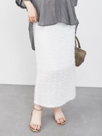 le.coeur blanc/ルクールブラン le.coeur blanc シアーフリンジタイトスカート/508301920