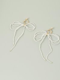 MAJESTIC LEGON/マジェスティックレゴン MAJESTIC LEGON ビーズリボンイヤリング/508302222