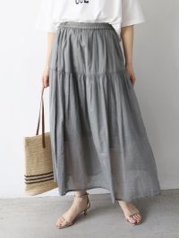 le.coeur blanc/ルクールブラン le.coeur blanc ローンギャザーティアードスカート/508302554