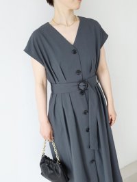 le.coeur blanc/ルクールブラン le.coeur blanc リネンライクフロントボタンワンピース/508302555