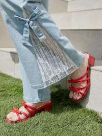 MAJESTIC LEGON/マジェスティックレゴン MAJESTIC LEGON ダブルリボンサンダル/508302793