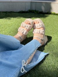 MAJESTIC LEGON/マジェスティックレゴン MAJESTIC LEGON シアービジュー厚底サンダル/508302794