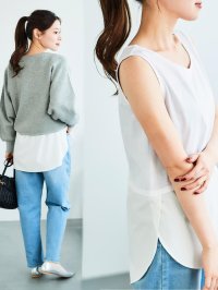 le.coeur blanc/ルクールブラン le.coeur blanc レイヤードタンク/508303106