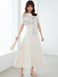 MAJESTIC LEGON/マジェスティックレゴン MAJESTIC LEGON ウエストきゅっとリボンワンピース/508303696