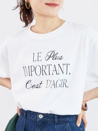 le.coeur blanc/ルクールブラン le.coeur blanc Le plusロゴTシャツ/508303839