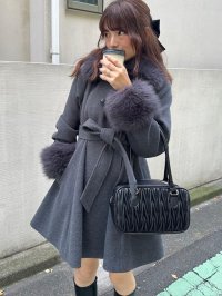 MAJESTIC LEGON/マジェスティックレゴン MAJESTIC LEGON 2wayフェイクファーカラーフレアコート/508304077