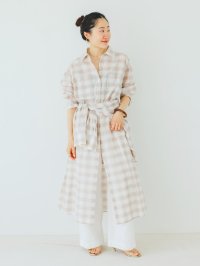 le.coeur blanc/ルクールブラン le.coeur blanc シアーチェックシャツワンピース/508304115