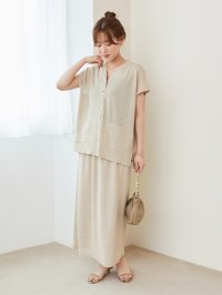 le.coeur blanc/ルクールブラン le.coeur blanc リネンタッチミラノリブセットアップ/508304215