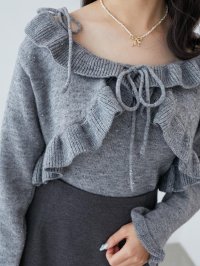 MAJESTIC LEGON/マジェスティックレゴン MAJESTIC LEGON ネップキャミセットフリルカーディガン/508304589