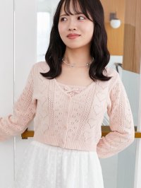 MAJESTIC LEGON/マジェスティックレゴン MAJESTIC LEGON ハート透かし柄キャミセットカーデ/508304592