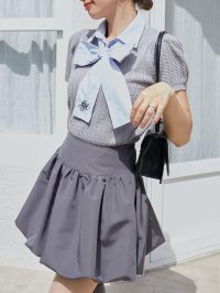 MAJESTIC LEGON/マジェスティックレゴン MAJESTIC LEGON リボンセットドッキング半袖ニット/508304604
