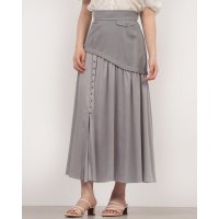 READY MADES/レディメイド LADYMADE サテンスリットフレアスカート/508316764