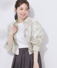 Couture Brooch/パール調ボタンシアーシャツ/508317981