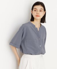THE SHOP TK/ダブルポケット5分袖シャツ【体型カバー／洗濯機OK】/508318038