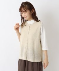 one'sterrace/麻タッチブークレーニットベスト/508318046