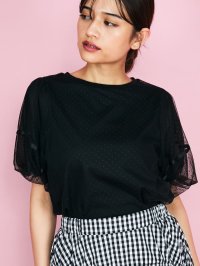QUEENS COURT/クイーンズコート QUEENS COURT ドットチュールカットトップス≪手洗い可能≫/508318810