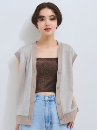 VICKY/ビッキー VICKY ラメ裏毛マエアキベスト≪手洗い可能≫/508318813