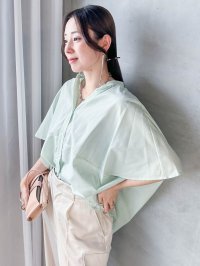 LAUTREAMONT/ロートレアモン LAUTREAMONT 【WEB限定】キュプラストライプバンドカラーブラウス ≪手洗いOK≫/508318824