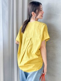 LAUTREAMONT/ロートレアモン LAUTREAMONT 【WEB限定】レーヨンリネンポプリンVネックブラウス/508318825
