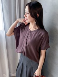 LAUTREAMONT/ロートレアモン LAUTREAMONT 【WEB限定】スラブクロスVネックブラウス ≪手洗い可能≫/508318826
