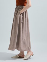 ketty/ケティ ketty リネンライクタックフレアスカート≪洗濯機で洗える≫/508318832