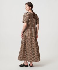 UNITED ARROWS/パフスリーブ チェック ワンピース －ウォッシャブル－/508319165