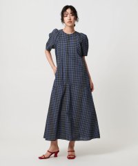 UNITED ARROWS/パフスリーブ チェック ワンピース －ウォッシャブル－/508319165