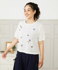 Jocomomola/Brisa フラワー刺繍シアーニット/508319185