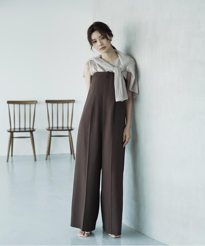 PROPORTION BODY DRESSING ノースリーブ オールインワン PROPORTION BODY DRESSING 流し込む ノースリーブ オールインワン