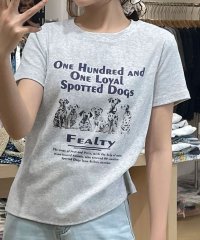LOWO/ロワ LOWO 綿混フロントプリントTシャツ カットソー/508319405