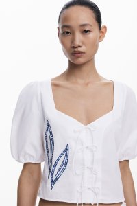 Desigual/デシグアル Desigual 刺繍入りバルドーブラウス/508319412