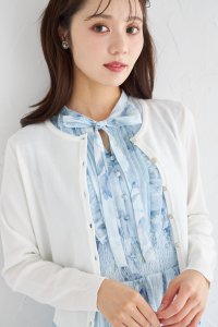 tocco closet/トッコクローゼット tocco closet UVカット＆接触冷感＆ハンドウォッシュ♪超強撚クリアビジュー釦カーディガン/508319417