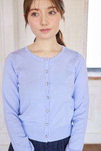 tocco closet/トッコクローゼット tocco closet UVカット＆接触冷感＆ハンドウォッシュ♪超強撚クリアビジュー釦カーディガン/508319417