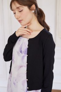 tocco closet/トッコクローゼット tocco closet UVカット＆接触冷感＆ハンドウォッシュ♪超強撚クリアビジュー釦カーディガン/508319417