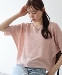 BLUEEAST/ブルーイースト BLUEEAST 5分袖メッシュドルマンニット/508319430