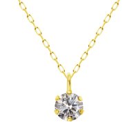 Sears/シアーズ Sears 一粒 ダイヤモンド 0.1ct ネックレス レディース K18 イエローゴールド/508319471