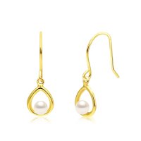 Sears/シアーズ Sears ピアス レディース K10 フックピアス 淡水パール しずく ゴールド/508319486