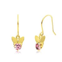 Sears/シアーズ Sears ピアス レディース K10 フックピアス 天然石 蝶 ゴールド/508319487