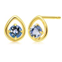 Sears/シアーズ Sears ピアス レディース K10 スタッドピアス 天然石 ゴールド/508319490