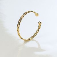 Sears/シアーズ Sears イヤーカフ レディース K10 イヤリング 地金 ウェーブ ゴールド/508319493
