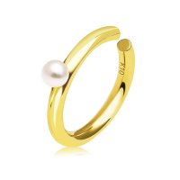 Sears/シアーズ Sears イヤーカフ レディース K10 イヤリング 淡水パール シンプル ゴールド/508319494